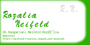 rozalia neifeld business card